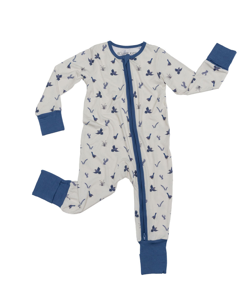 Eclipse Kids - Blue Jays - Long Sleeve Zipper Sleep Romper -