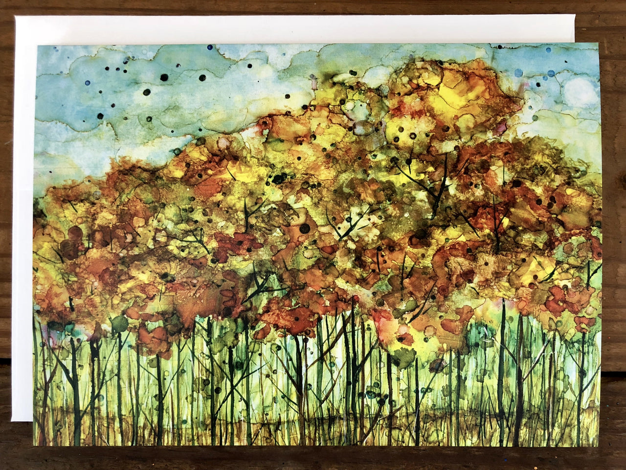 Autumn Forest : Greeting Card - 5"X7" - 1 OR SET(6) -