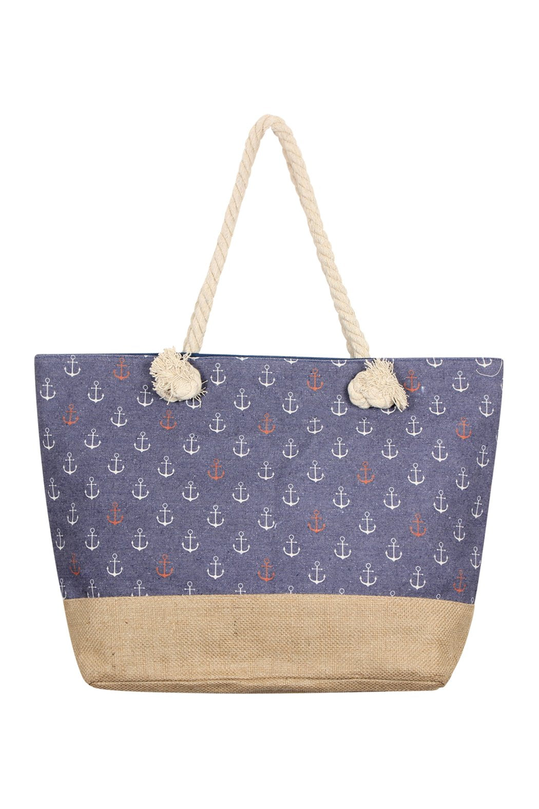 Anchor Print Tote Bags - 8 COLOR STYLES -