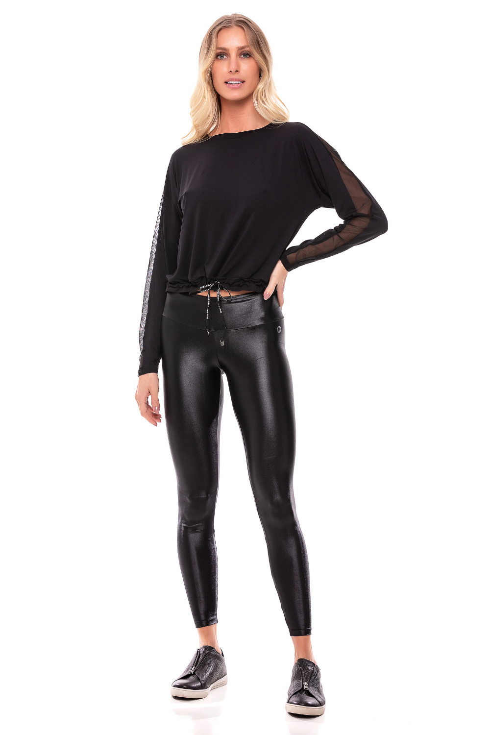 Hellokini - Tandra Black Glossy Legging - 1 COLOR -