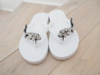 Thumbnail for SAND BY SAYA N.Y. - Nomad - Rhinestone Flat Flip Flops Sandal - 5 COLORS