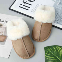 Thumbnail for Faux Suede Center Seam Slippers - T - 5 COLORS -