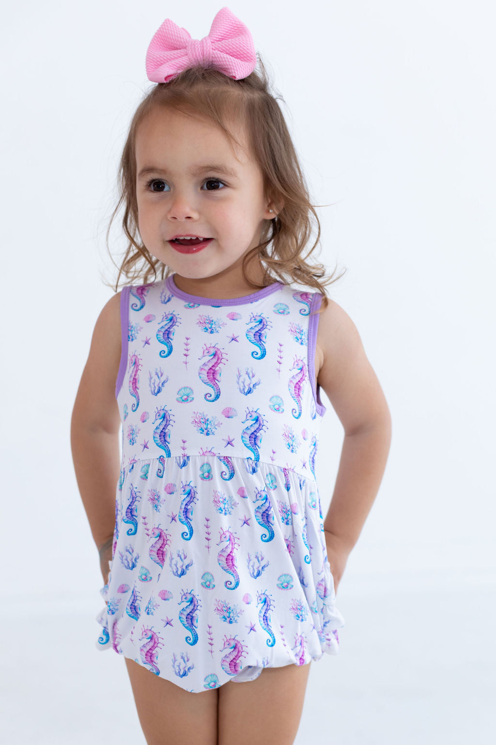 Eclipse Kids - Bubble Romper - Seahorse -