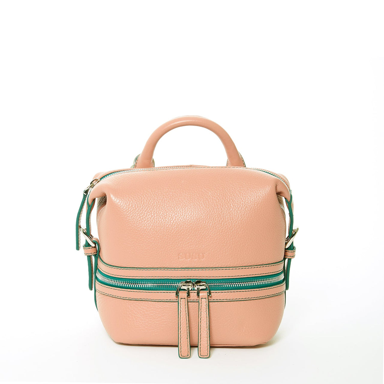 Ashley Small Pink Leather Backpack Purse -