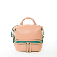 Thumbnail for Ashley Small Pink Leather Backpack Purse -