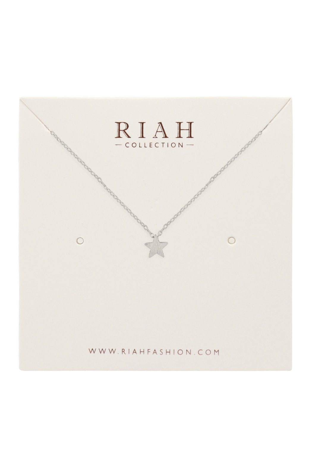 Riah Fashion - Star Pendant Necklace - 3 FINISHES -