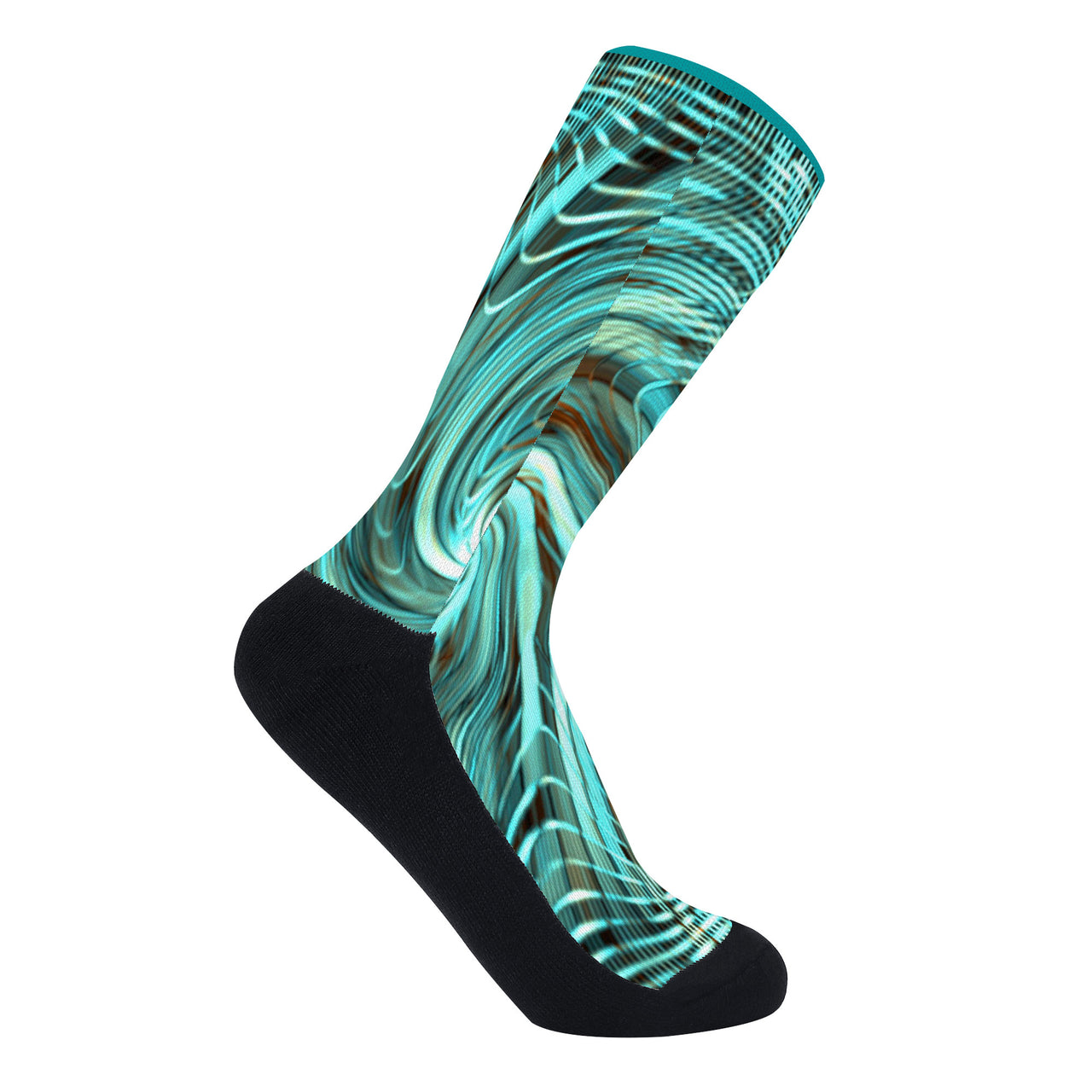 OOTO - GREEN REALITY AQUATIC PHASE - D45 Crew Socks - 1 COLOR -