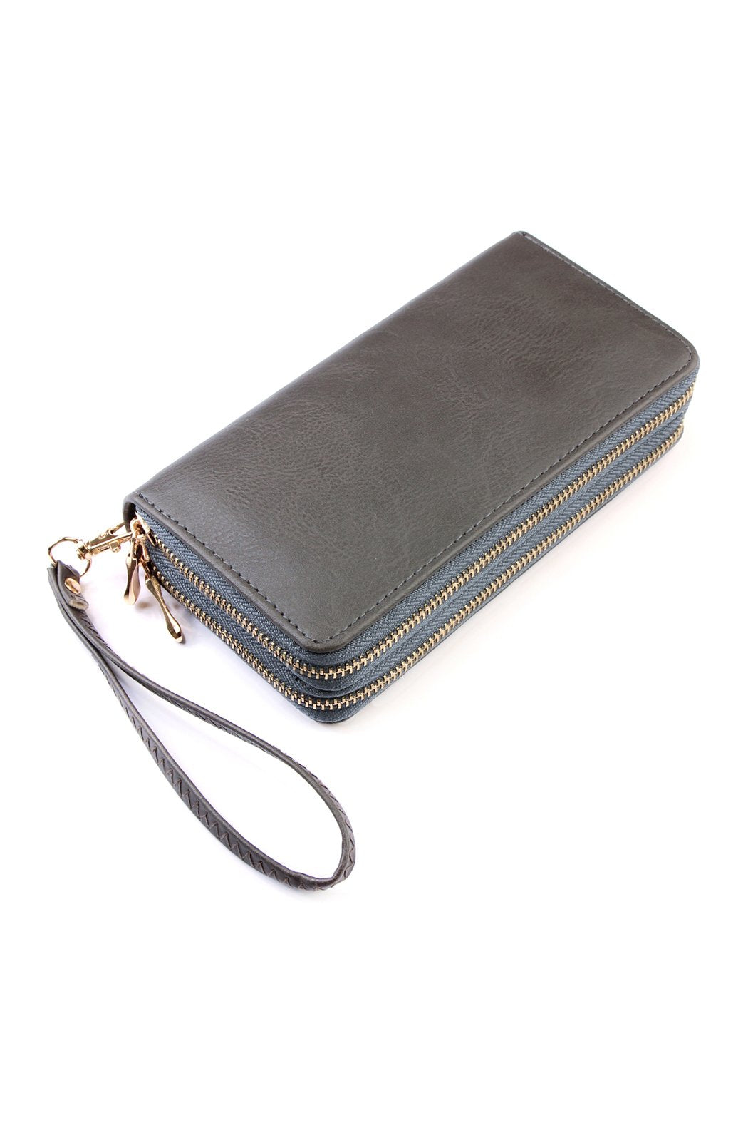 Double Zip Around Wallet - 13 COLORS -