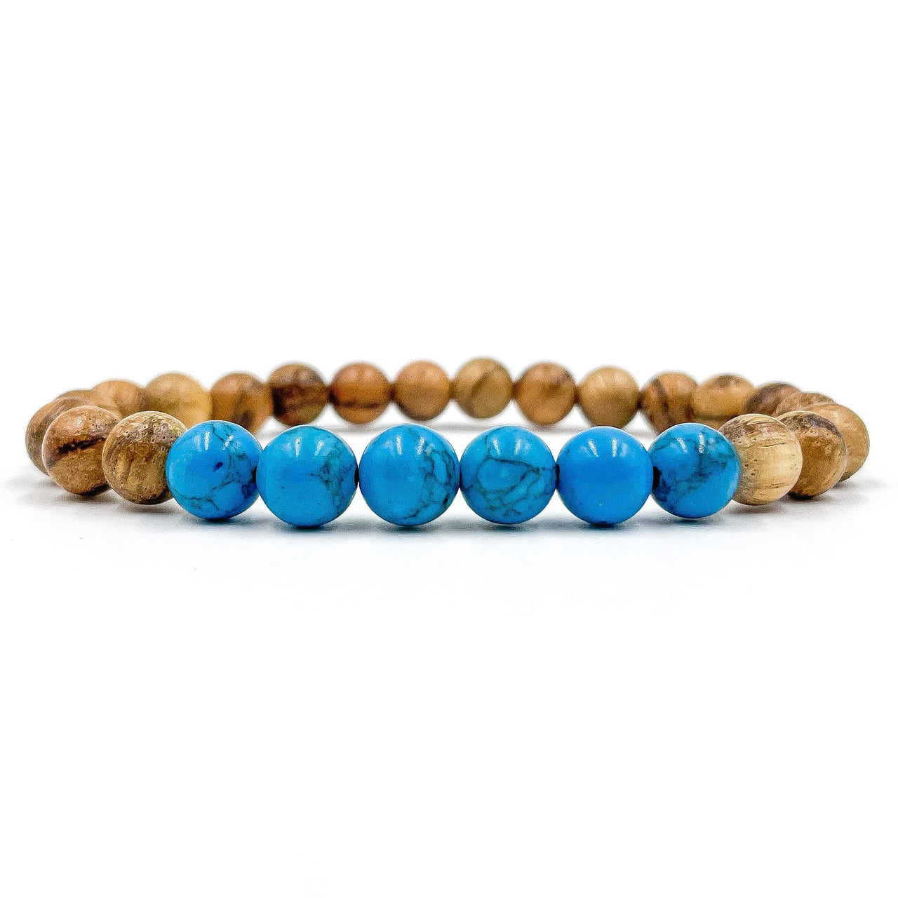 Grove - Turquoise Howlite & Light Sandalwood -