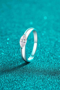 Thumbnail for Moissanite Rhodium-Plated Ring