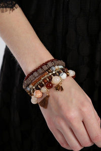 Thumbnail for Riah Fashion - Charm Stack Bracelet - 4 COLORS -