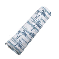 Thumbnail for Newcastle - Ocean Palm Trees Bamboo Swaddle -