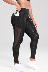 Thumbnail for Printed High Waist Active Leggings - T - 1 COLOR -