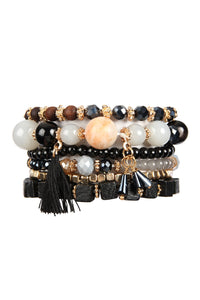 Thumbnail for Riah Fashion - Charm Stack Bracelet - 4 COLORS -