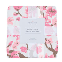 Thumbnail for Cherry Blossom Bamboo Muslin Throw Blanket