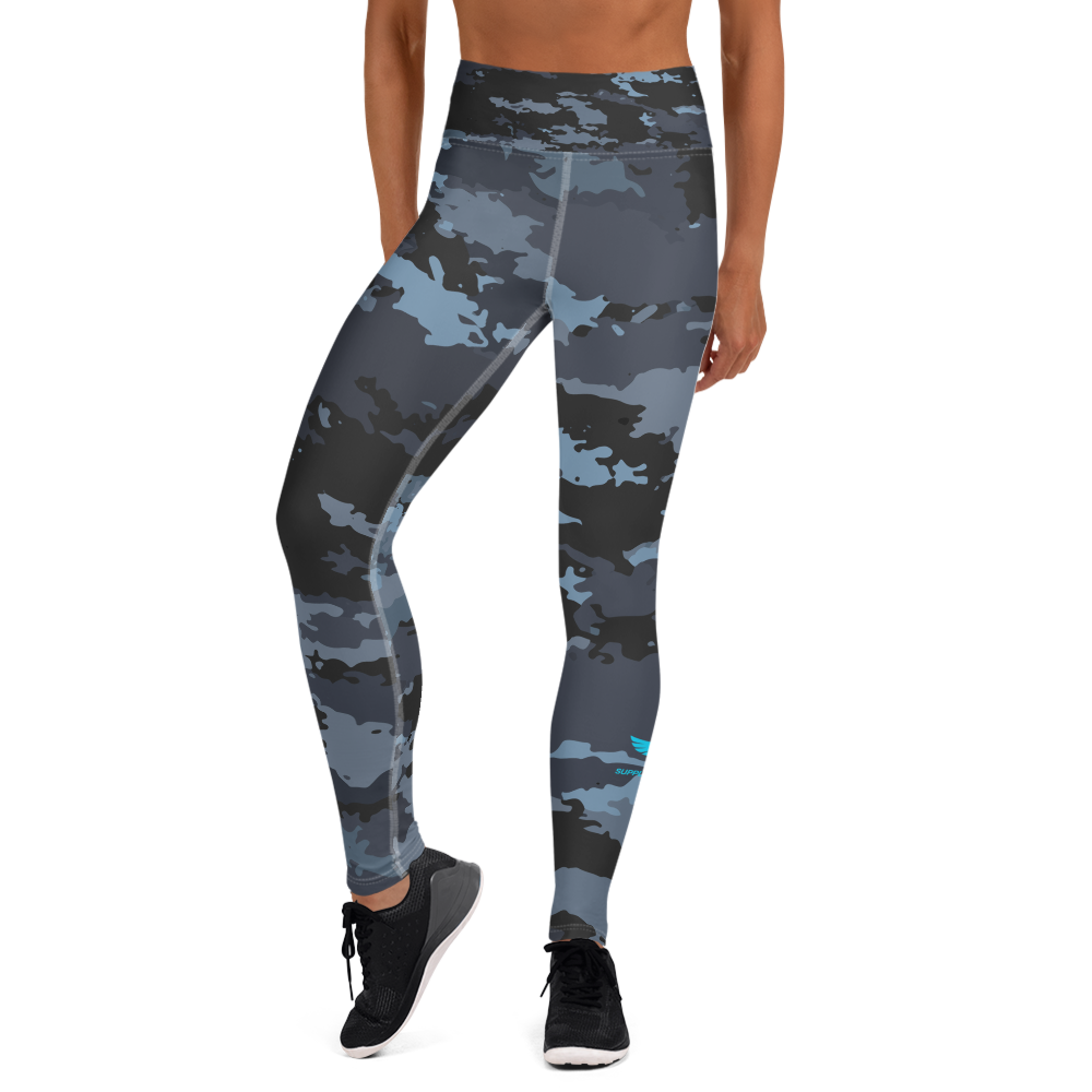 FYC - Women's All Day Comfort Yoga Coast Camo Full Length Leggings - 1 CAMO COLOR -