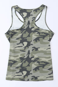 Thumbnail for Camouflage Wide Strap Tank