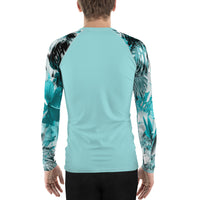 Thumbnail for FYC - Men's Supply Co My Sundays Lt. Teal Performance Rash Guard UPF 40+ - 1 COLOR -