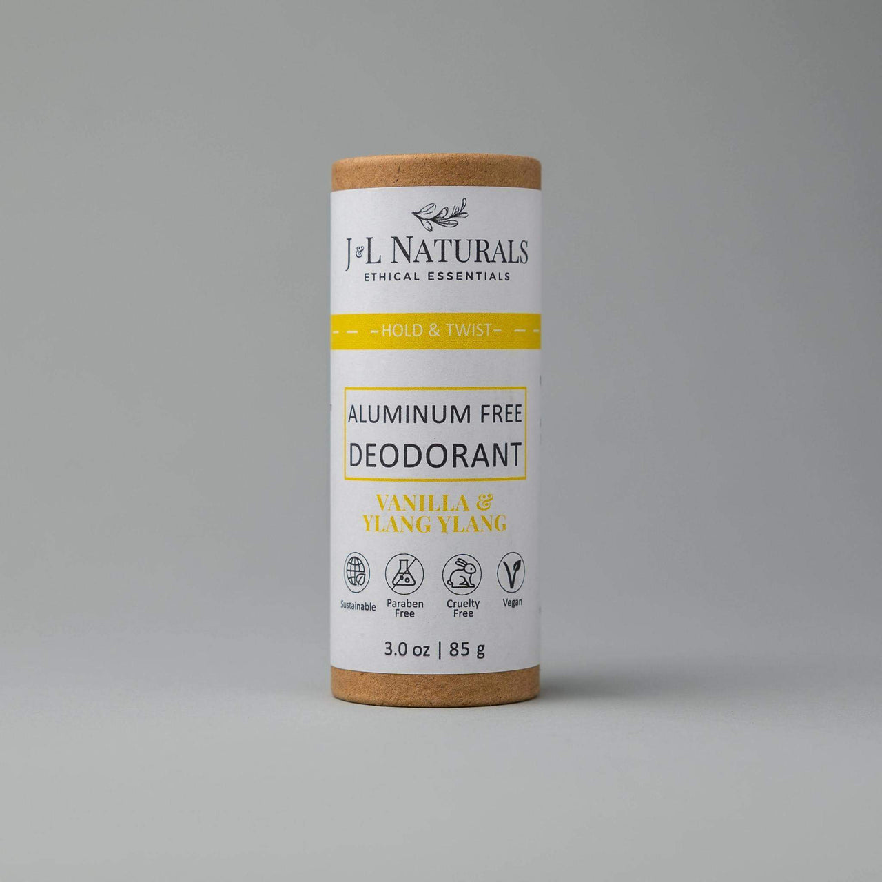 J & L Naturals - Aluminum-Free Deodorant - 3.0 oz./85g. - 9 SCENTS -