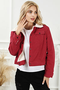 Thumbnail for Snap Down Collared Jacket - T - 3 COLORS -