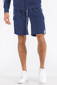 Thumbnail for Two Stripe Cargo Shorts - 1 COLOR -