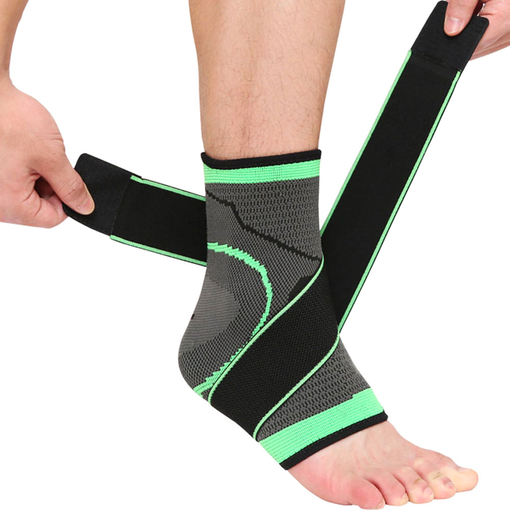 Adjustable Ankle Sport Wrap Ankle Compression Sleeve Foot Brace for all activities you enjoy  - [10-15 DAY DELIVERY] - 4 SIZES - 2 COLORS -