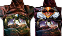 Thumbnail for Mouthman - BALD EAGLE SPIRIT Hoodie Sport Shirt - ADULT SIZES AVAILABLE! - 12 SIZES -