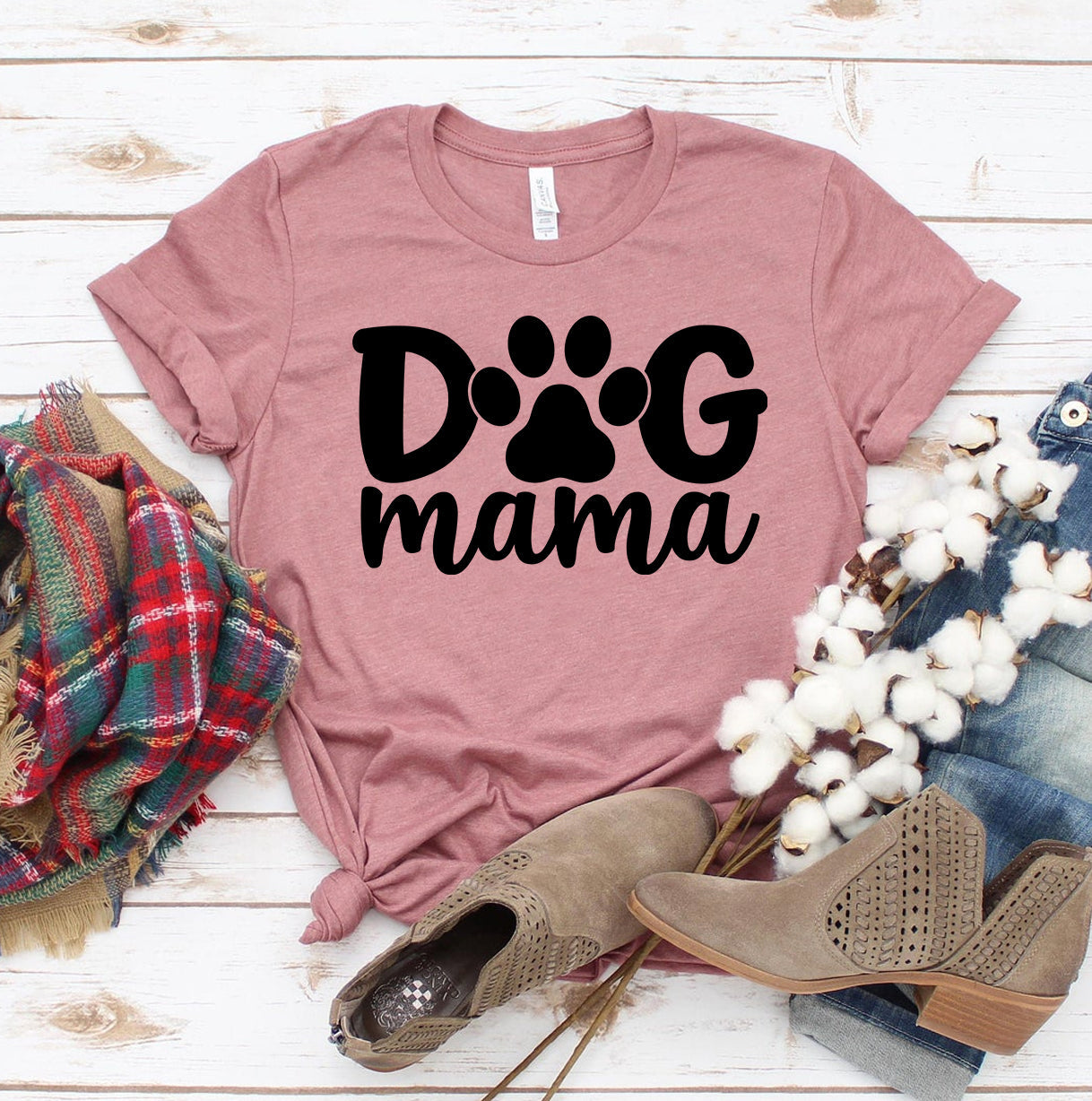 T-Shirt crazed - Dog Mama T-Shirt - 12 COLORS -