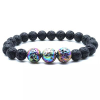 Thumbnail for Volcano Lava Stone Bracelet Multicolor Rainbow -