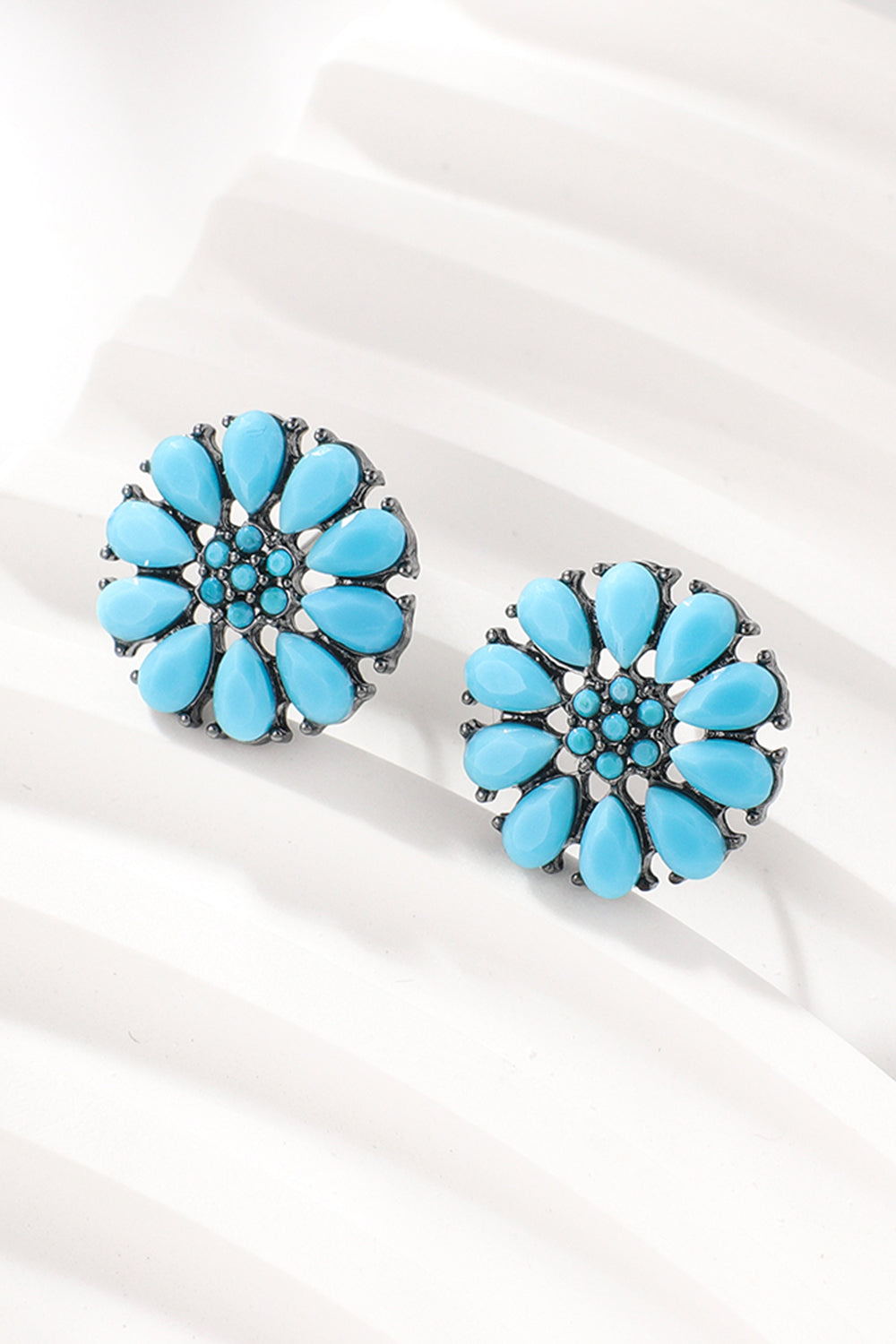 Turquoise Stud Earrings - T - 8 STYLES -