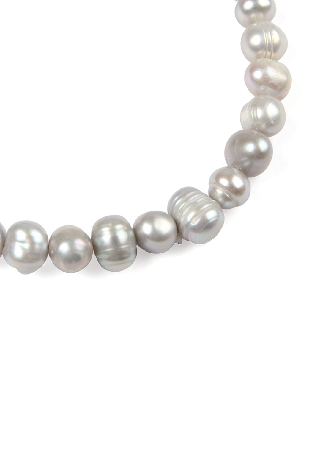 Glass Coated Fresh Pearl Stretch Bracelet - 6 COLORS