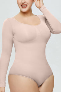 Thumbnail for Full Size Long Sleeve Shaping Bodysuit - SIZES S THRU 3XL - T - 3 COLORS -