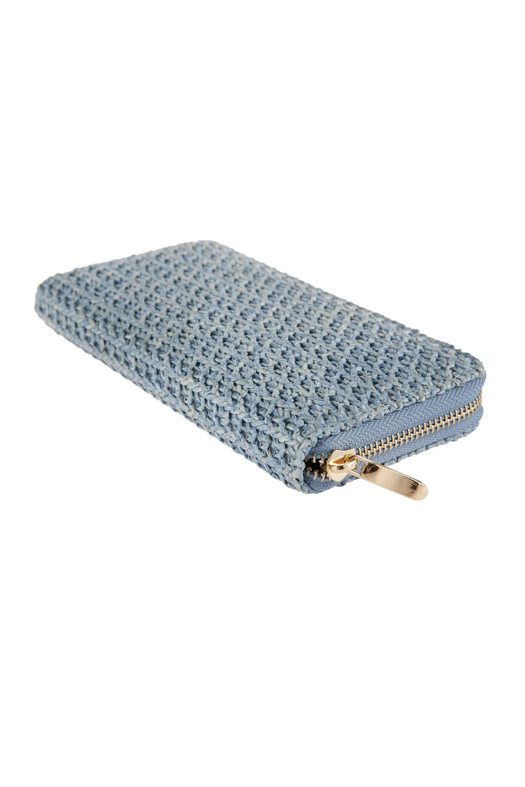 Crocheted Single Zipper Wallet - 6 COLORS -