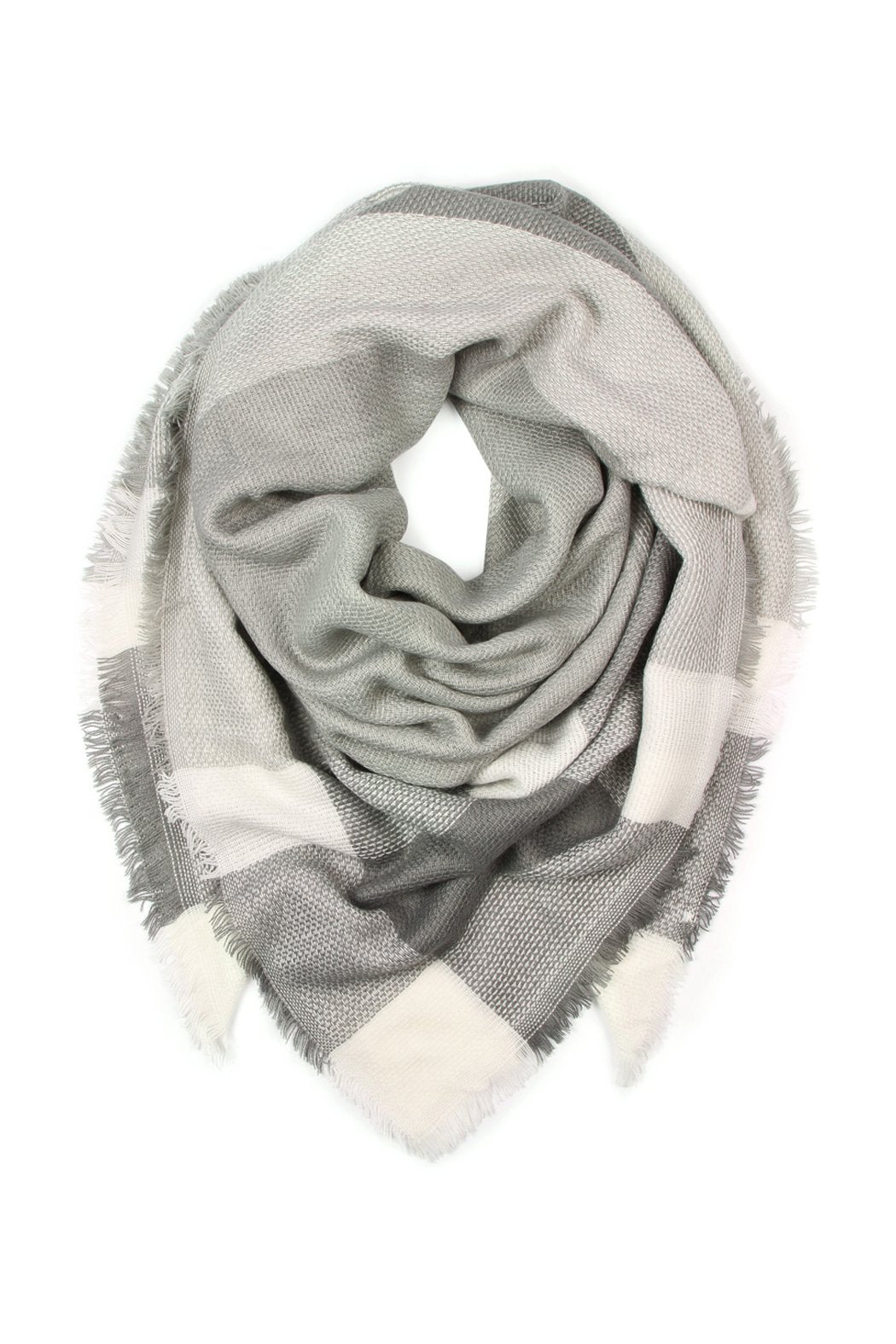 Riah Fashion - Colorblock Blanket Scarf -  Style 6 - 1 COLOR -