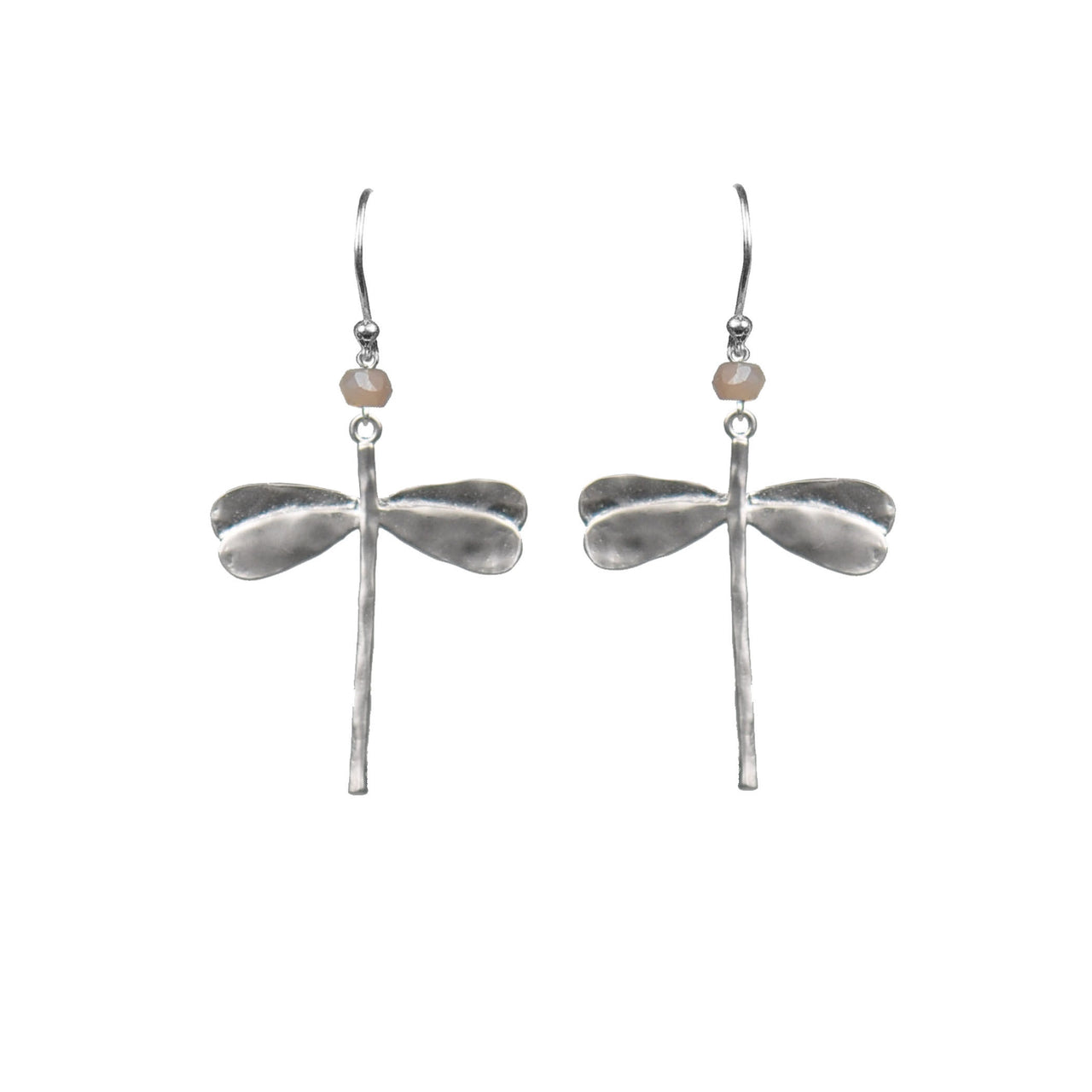 Gena Myint - Dragonfly Pink Opal Earrings -