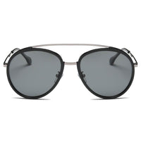 Thumbnail for Farmindale | CA13 - Polarized Circle Round Brow-Bar Fashion Sunglasses - 6 COLORS -