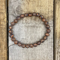 Thumbnail for Union - Zebra Rosewood Mala Beaded Bracelet -