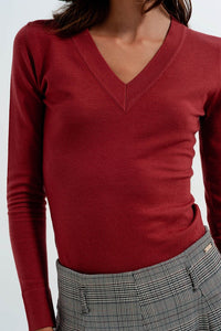 Thumbnail for Q2 - Neck Jumper in Rust - 1 COLOR -