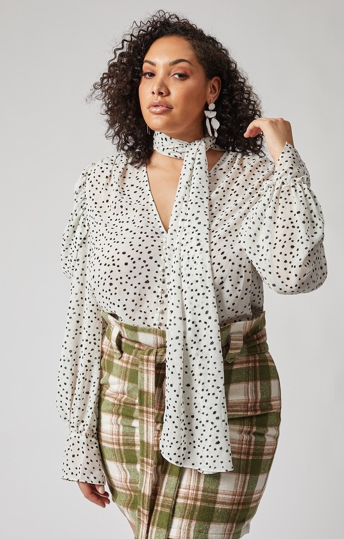 BCNY - Let the Fancy Flow Blouse - Plus sizes only - 1 COLOR -