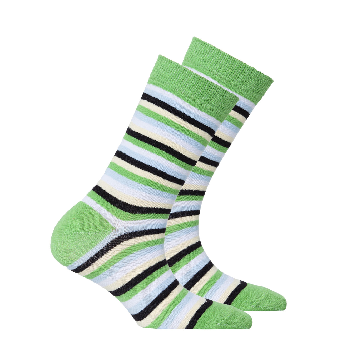 Women's Mint Stripe Socks - 1 COLOR -