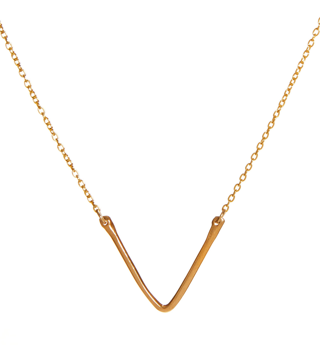 Alicia Marilyn - V Necklace - Gold Vermeil -