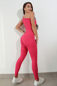 Thumbnail for Asymmetrical Neck Wide Strap Active Jumpsuit - T - 8 COLORS -