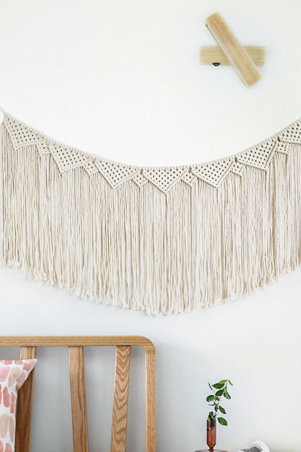 Macrame Fringe Wall Hanging Decor - 43.3" X 19.7" - T - 1 COLOR -