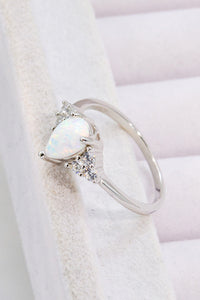 Thumbnail for Limitless Love Opal and Zircon Ring - T - SIZES 5 THRU 10 - 1 COLOR -