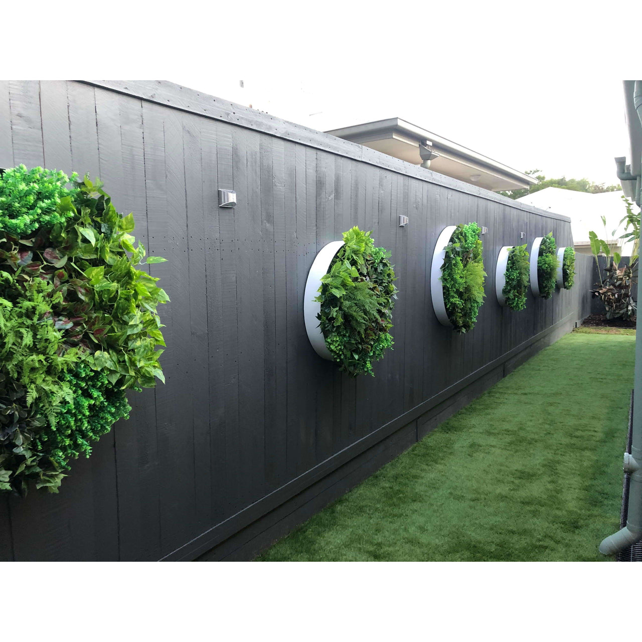 80cm Colour Splash Artificial Vertical Garden Wall Art Disc -