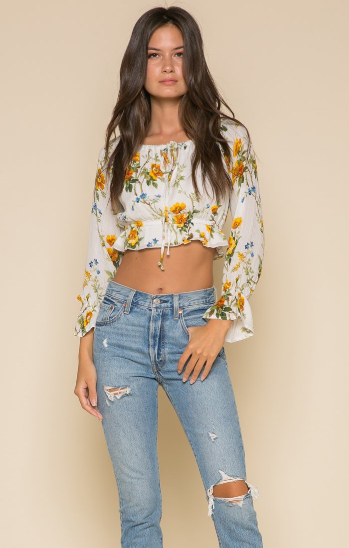 RAGA - Buttercup Fields Crop Top - 1 COLOR -