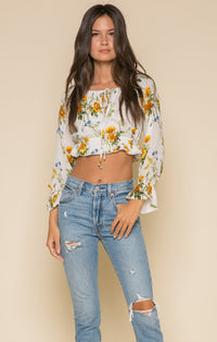 Thumbnail for RAGA - Buttercup Fields Crop Top - 1 COLOR -