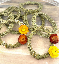 Thumbnail for Sunsum - Summer Harvest, Sweetgrass Wreath Ornaments, 4” -