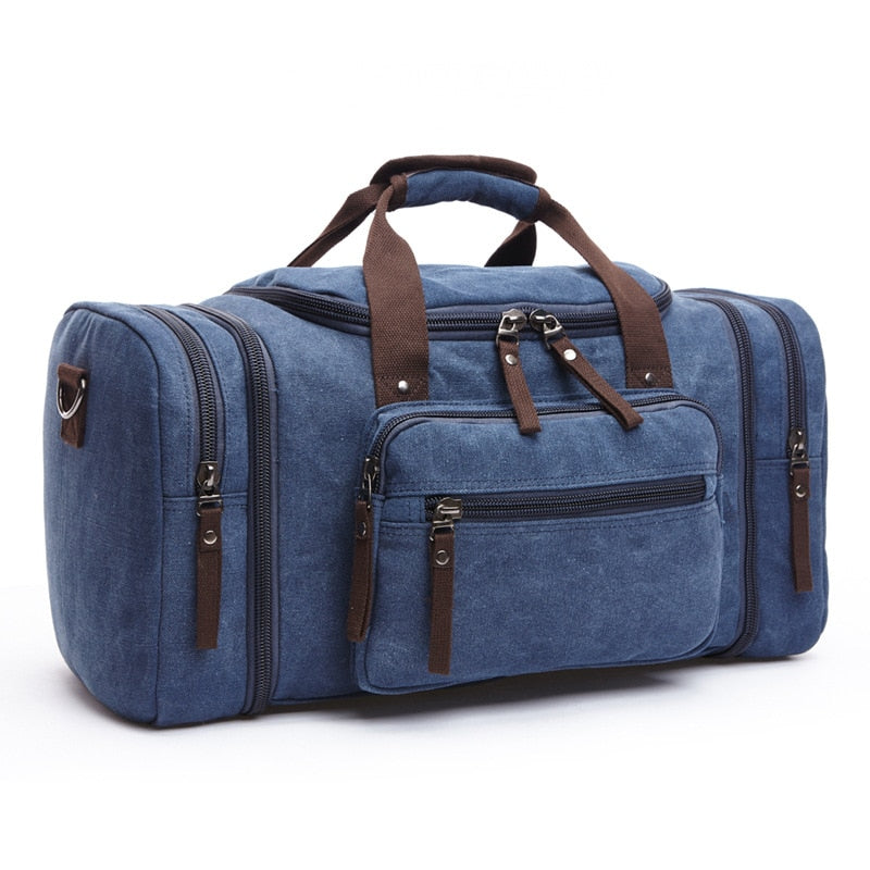 Large Capacity Mens Luggage - Travel Duffle Bag - Canvas  -  Shoulder Bag - [13-15] DAY  DELIVERY] - 5 COLORS -