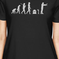 Thumbnail for Zombie Evolution Womens Black Shirt - 1 COLOR -